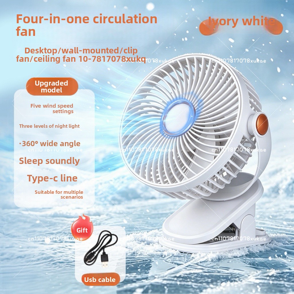 Fan Desk Small Usb - Piccolo ventilatore con clip per scrivania