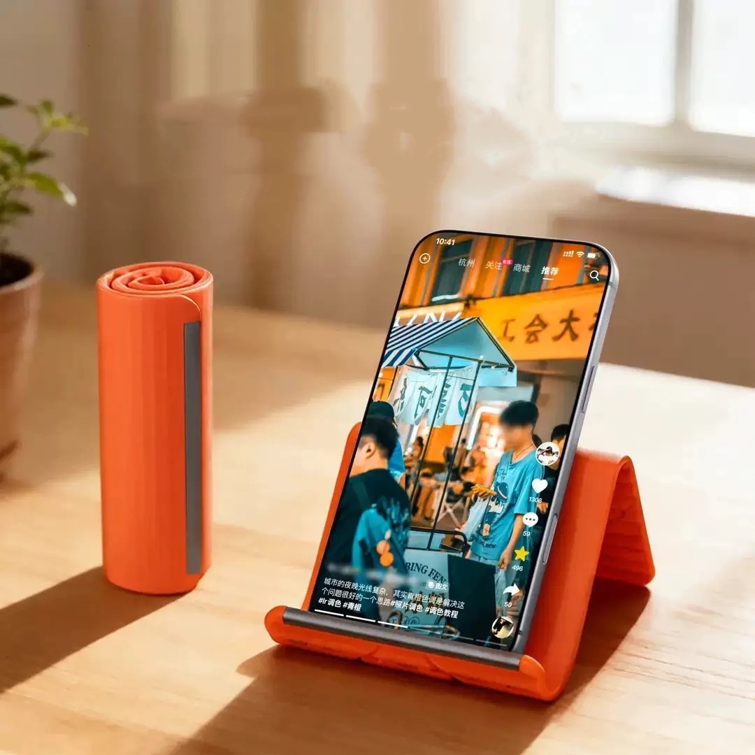 Desk Setup Table - Supporto Portatile per Telefono in Silicone,