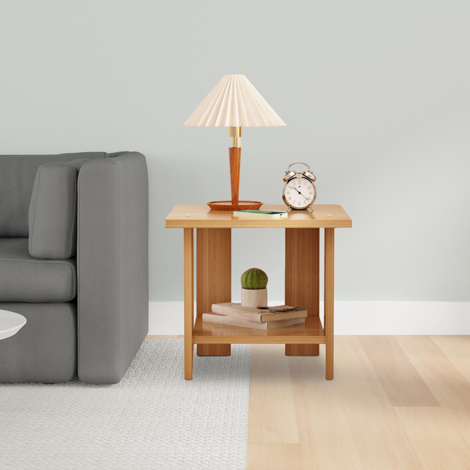 Desk Setup Wood - Tavolino in legno a doppio strato,