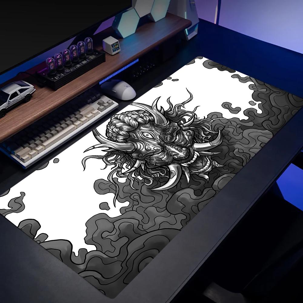 Desk Setup Keyboard - Tappetino per Mouse Oni Hannya Grande,