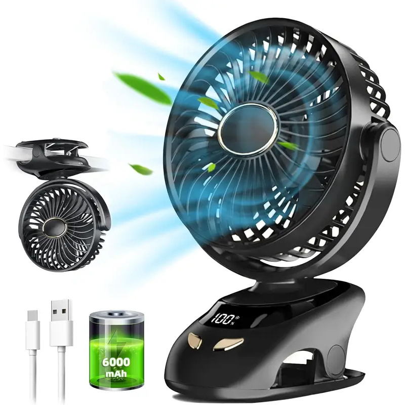Fan Desk Small Usb - Piccolo ventilatore da scrivania con clip,