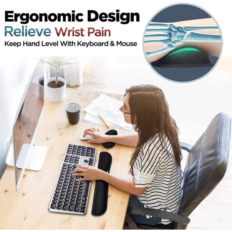 Set Ergonomico con Poggiapolso - Desk Setup Keyboard recensione e prezzo