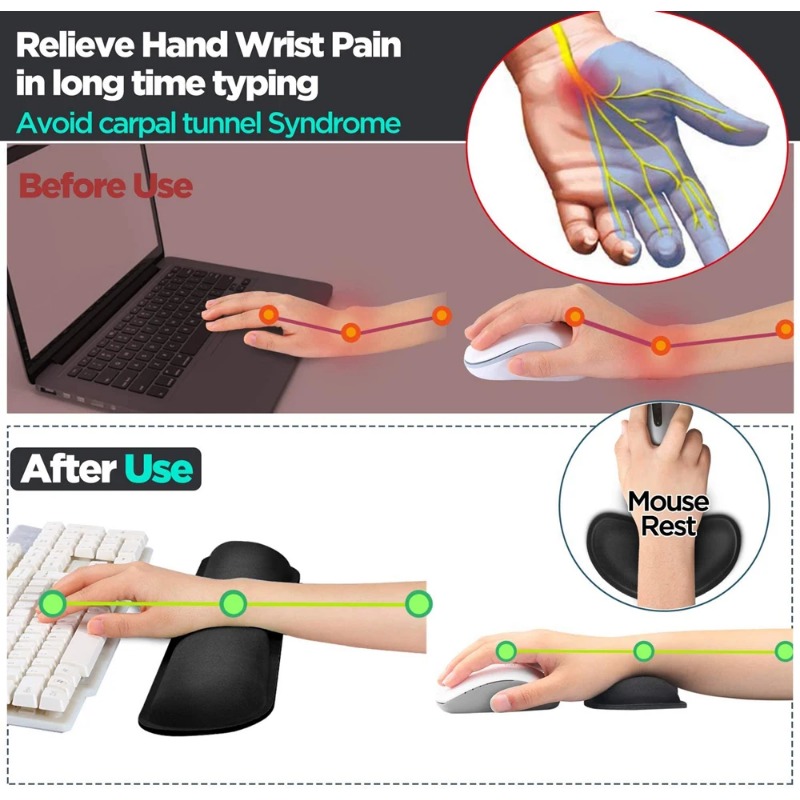 Set Ergonomico con Poggiapolso - Desk Setup Keyboard recensione e prezzo