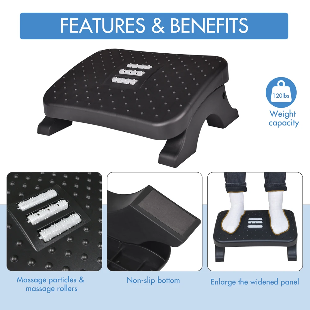 Poggiapiedi ergonomico sotto l - Desk Setup Ergonomic recensione e prezzo