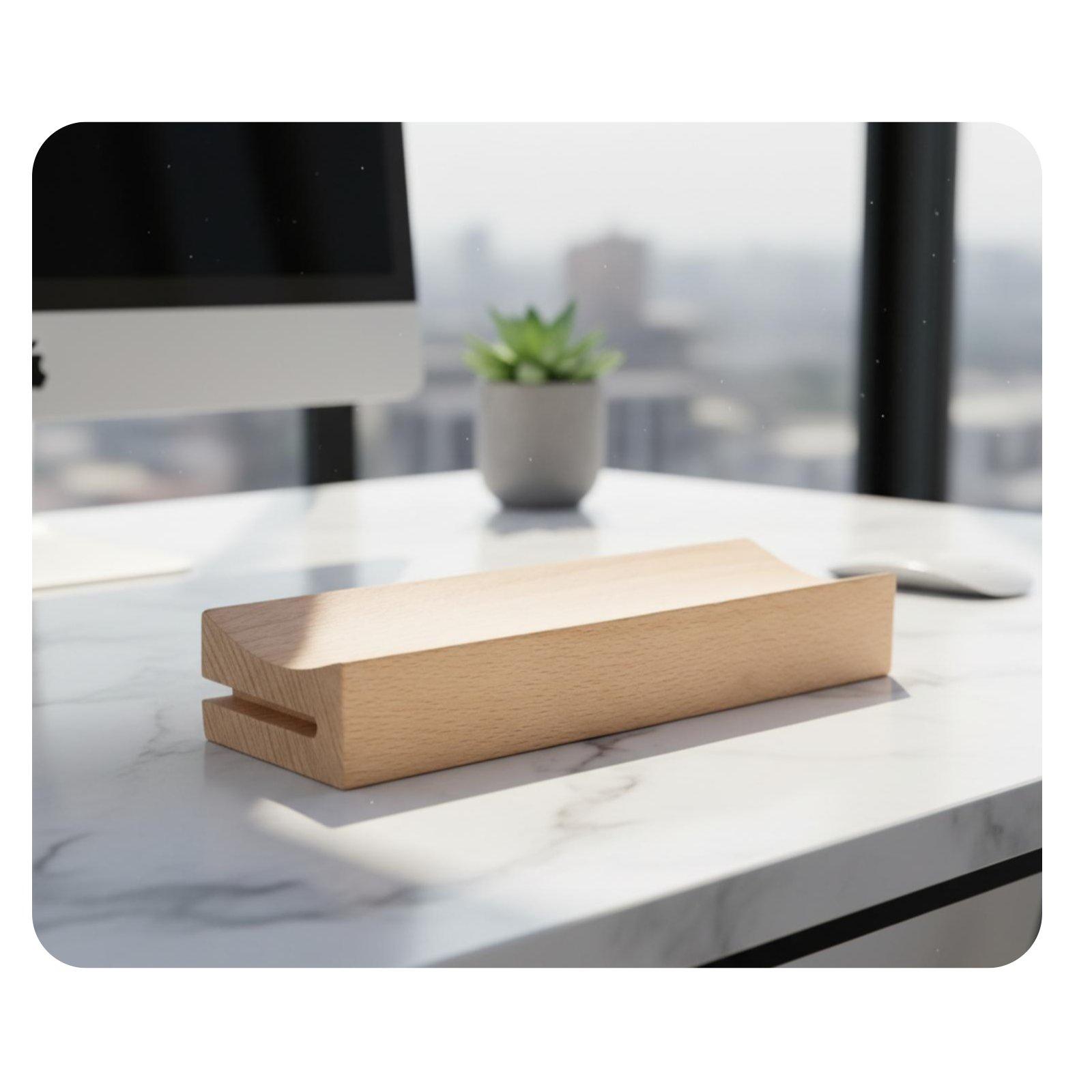 Supporto per calendario con ba - Desk Setup Wood recensione e prezzo