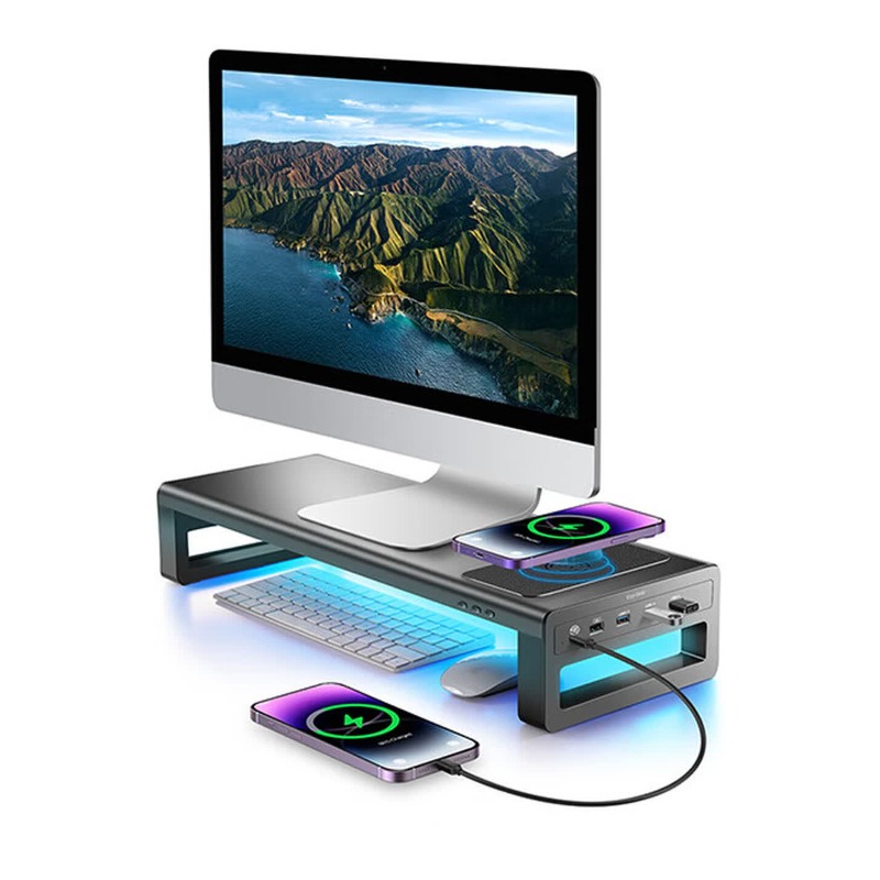 Supporto per monitor RGB, rial - Desk Setup With Laptop And Monitor recensione e prezzo
