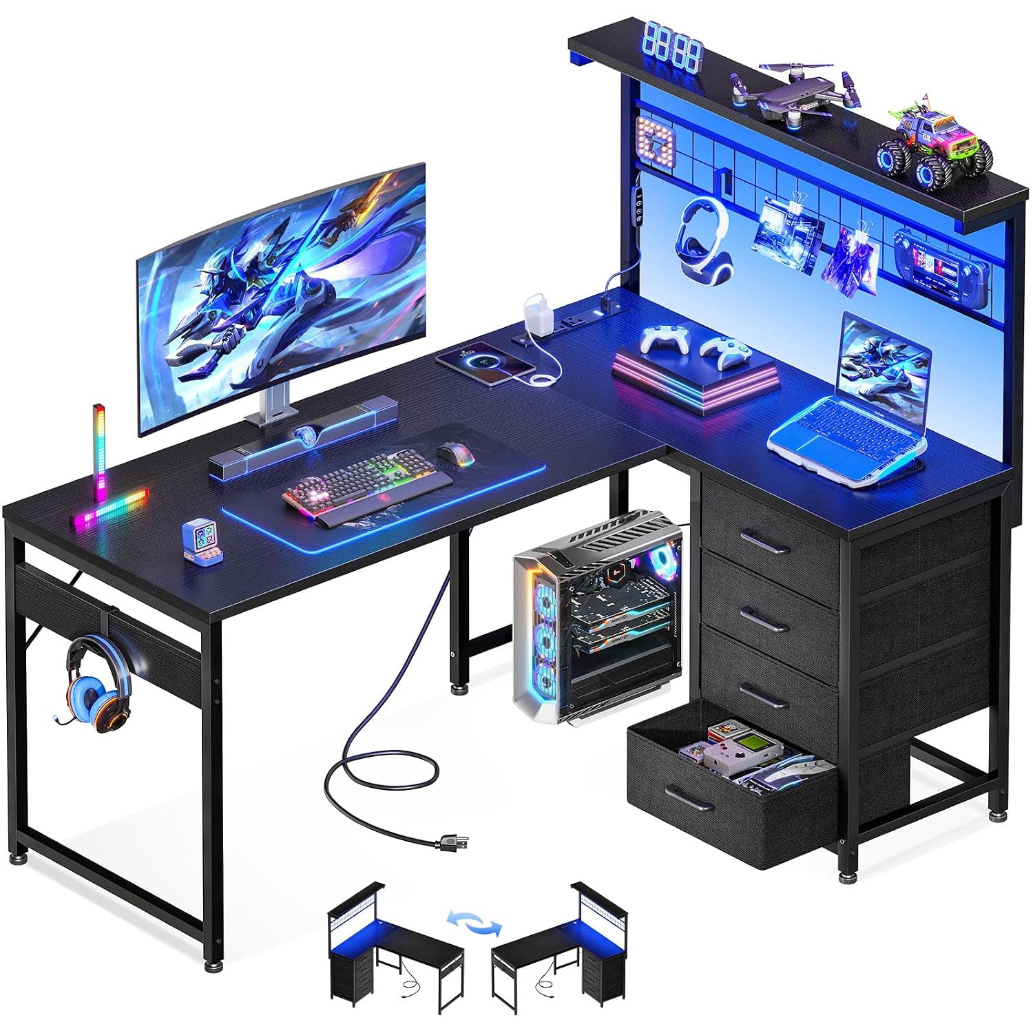 Scrivania da Gaming a L con Me - Desk Setup Game recensione e prezzo